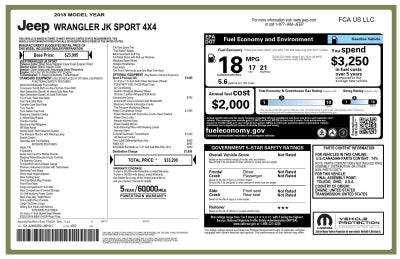 2018 Jeep Wrangler JK Sport S