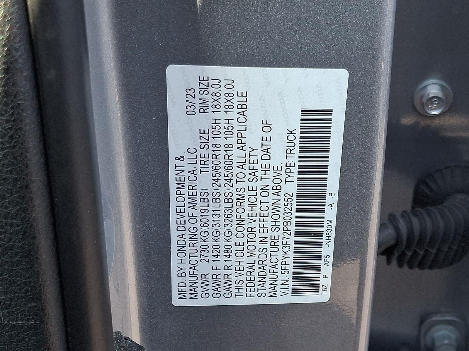 2023 Honda Ridgeline RTL-E