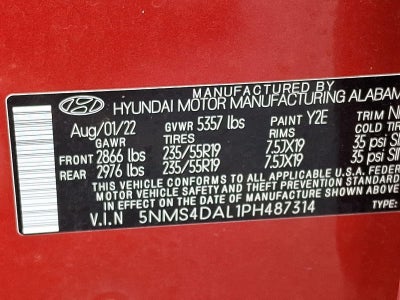 2023 Hyundai SANTA FE Limited