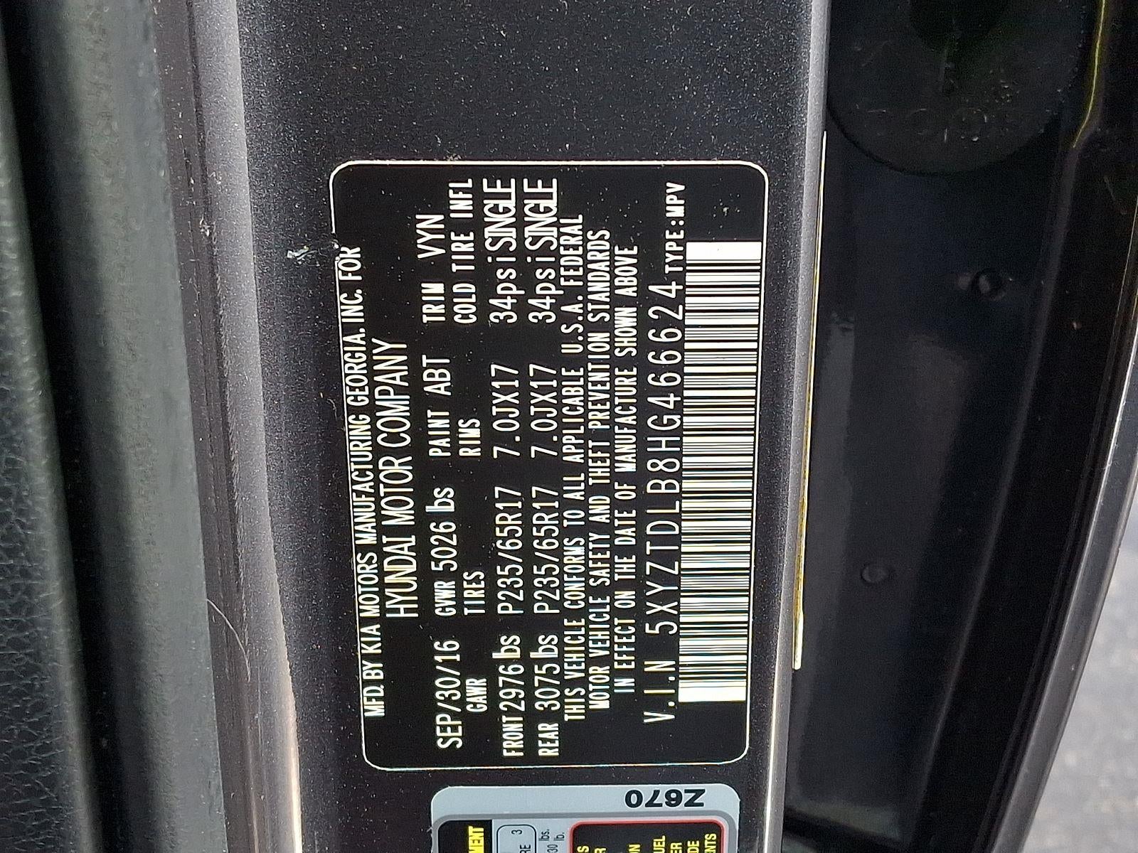 2017 Hyundai SANTA FE SPORT 2.4L