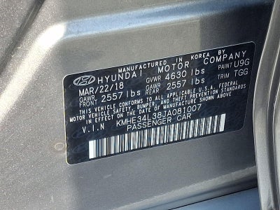 2018 Hyundai SONATA HYBRID Limited