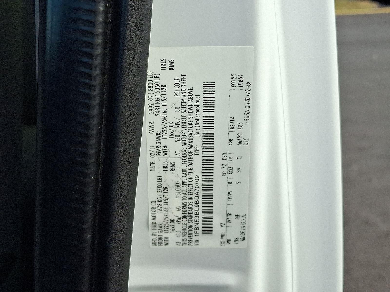 2011 Ford E-Series E-350 SD XLT