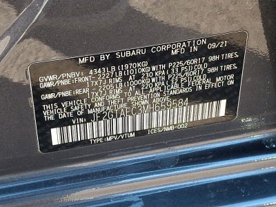 2021 Subaru Crosstrek Premium