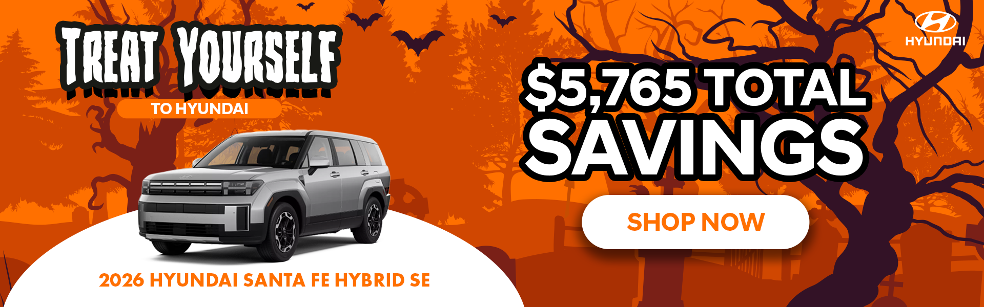 $5,765 off MSRP | 2026 Hyundai Santa Fe Hybrid SE