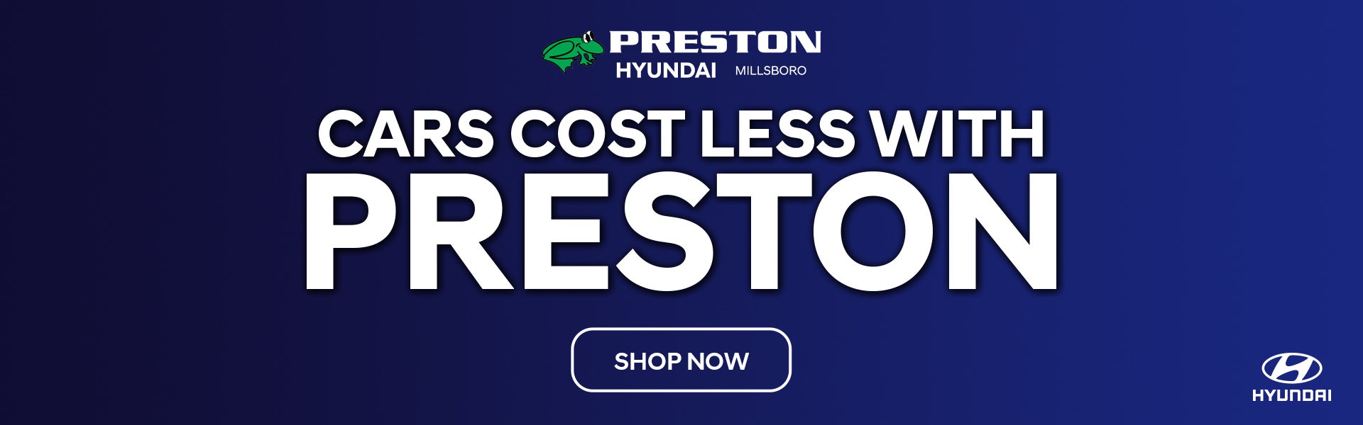 CARS COST LESS WITH PRESTON
